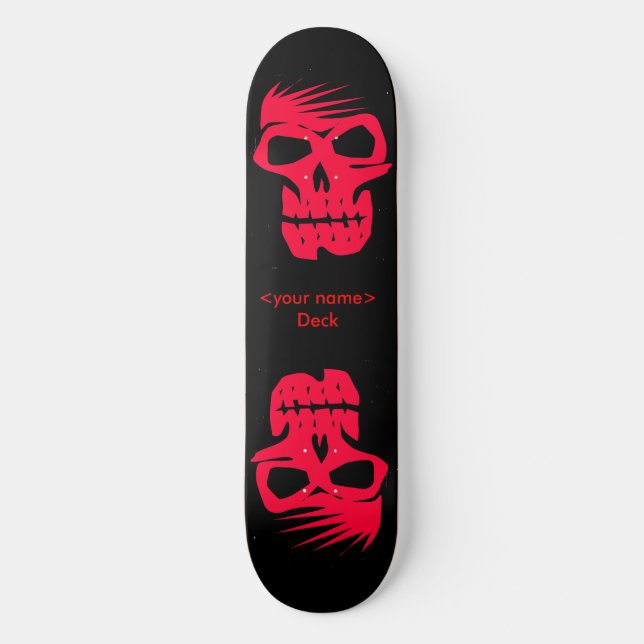 Customizable Skulls Skateboard (Front)