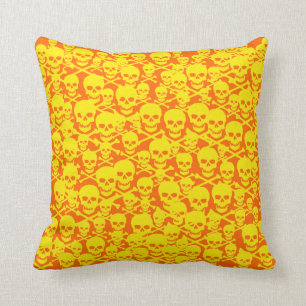 Customizable Skulls Throw Pillow