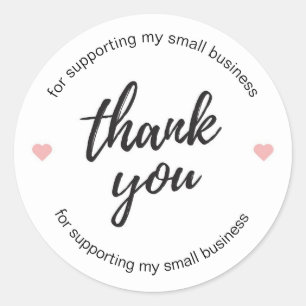 Customizable Small Business Thank You Stickers
