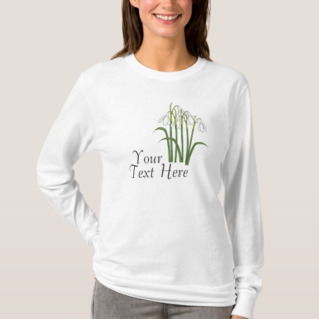 Customizable Snowdrop T-Shirt (Front)