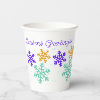 Customizable Snowflake Christmas Cup