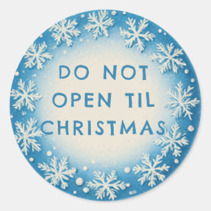 Customizable Snowflake Gift Wrap Stickers