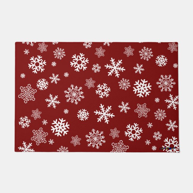 Customizable Snowflakes Doormat (Front)