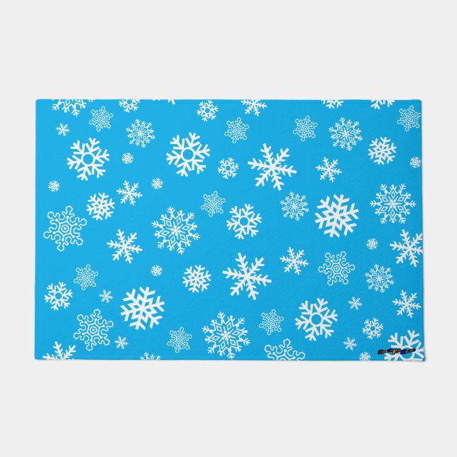 Customizable Snowflakes Doormat (Front)