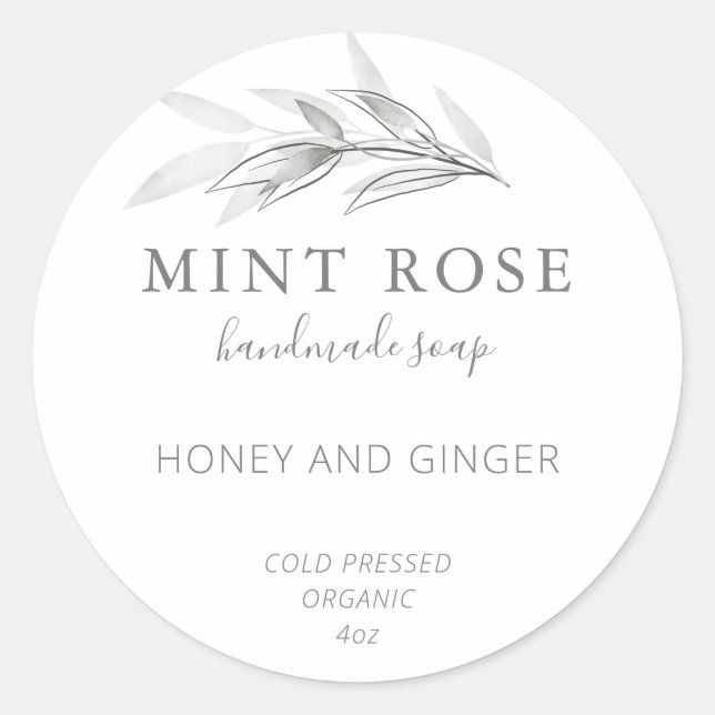 Customizable Soap Labels (Front)