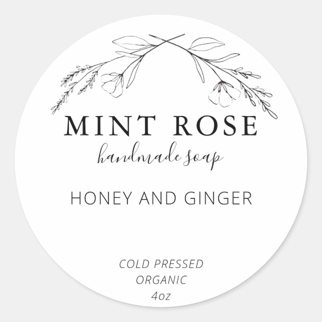 Customizable Soap Labels (Front)