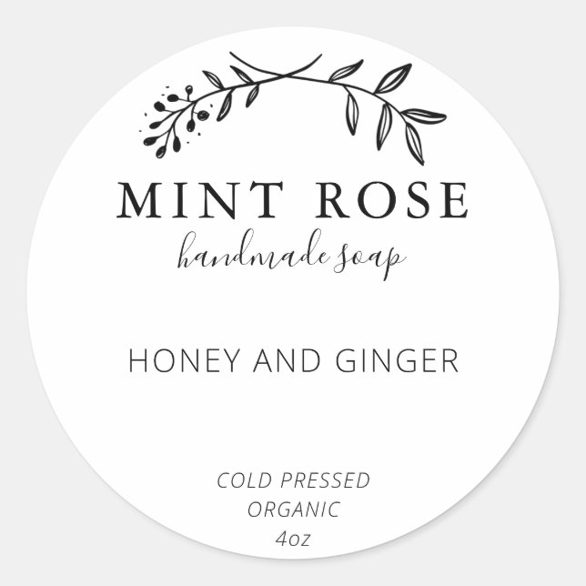 Customizable Soap Labels (Front)