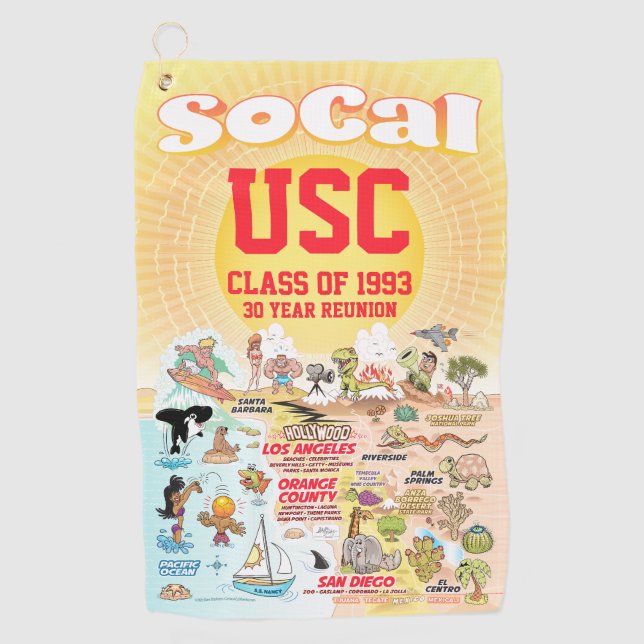 Customizable SoCal Golf Towel (Front)