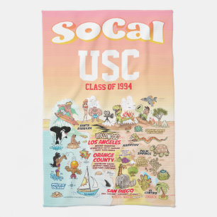 Customizable SoCal Kitchen Towel