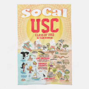 Customizable SoCal Kitchen Towel