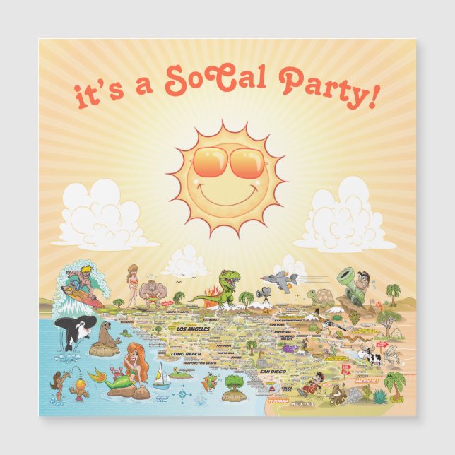 Customizable SoCal Magnet Card (Front)