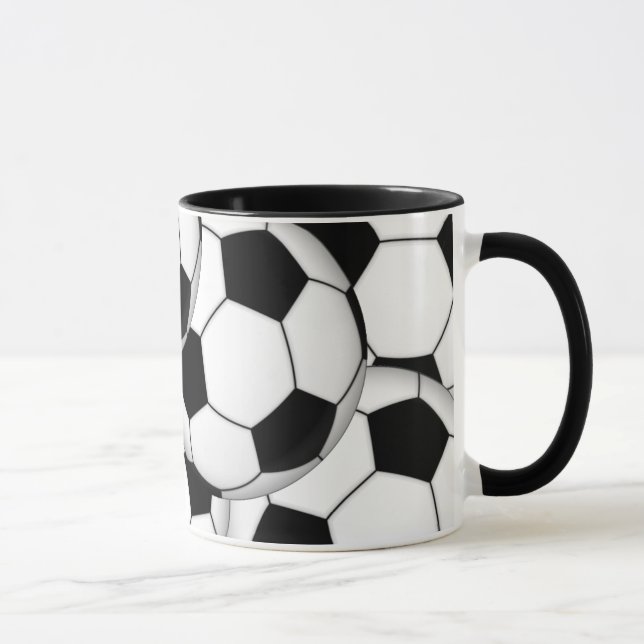 Customizable Soccer Balls Mug (Right)