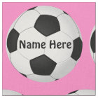 Customizable Soccer Fabric by the Yard NAME, COLOR