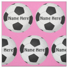 Customizable Soccer Fabric by the Yard NAME, COLOR