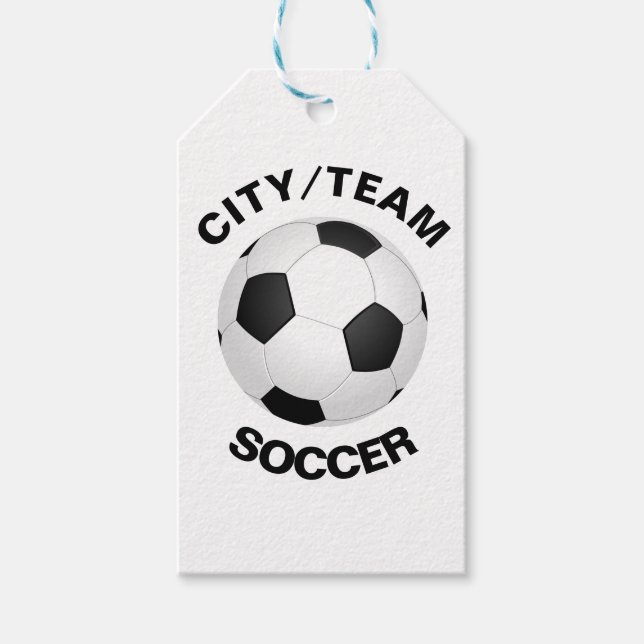 Customizable Soccer Gift Tags (Front)