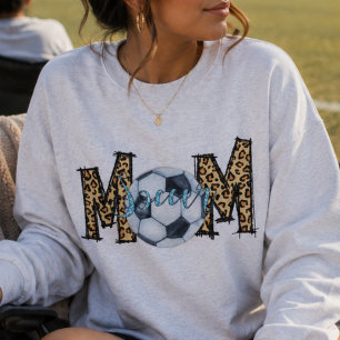 Customizable Soccer Mom Jersey Number and Name Sweatshirt