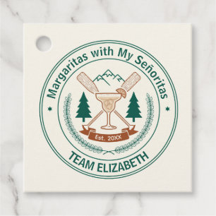Customizable Social Club Camp Bachelorette Weekend Favour Tags
