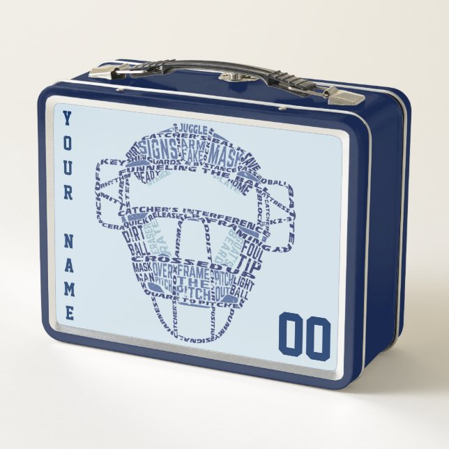 Customizable Softball Baseball Lunch Box (Back)