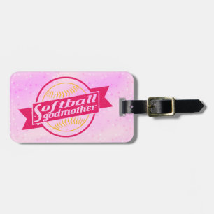 Customizable Softball Godmother Luggage Tag