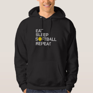 Customizable Softball Graphic Hoodie   Funny Humou