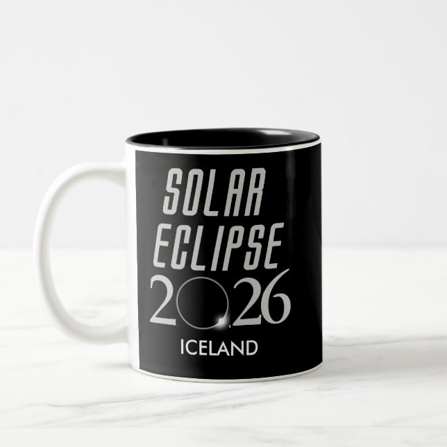 Customizable Solar Eclipse 2026 Mug (Gauche)