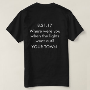 Customizable Solar Eclipse Shirt Your Town