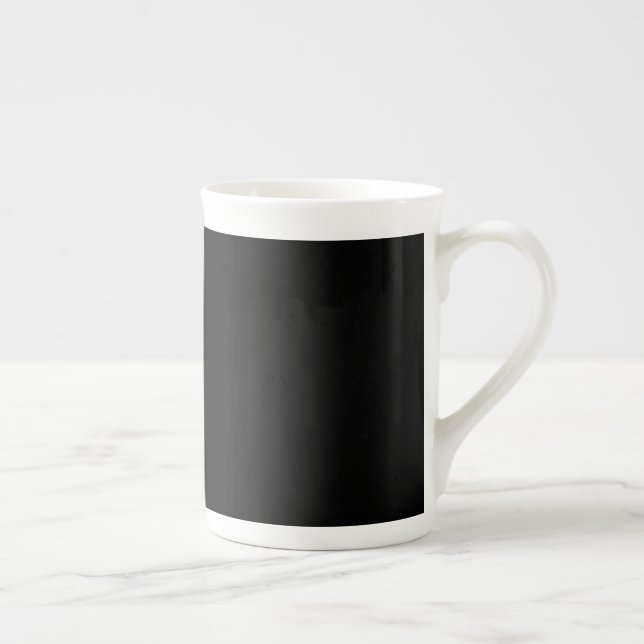 Customizable solid colour bone china mug (Right)