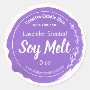 Customizable Soy Wax Melt Label Handmade Business