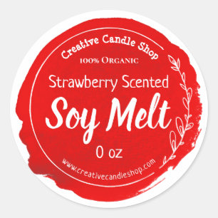 Customizable Soy Wax Melt Label Handmade Business