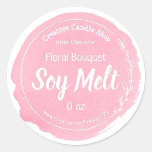 Customizable Soy Wax Melt Label Handmade Business