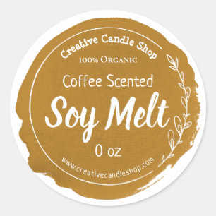 Customizable Soy Wax Melt Label Handmade Business