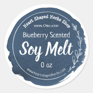 Customizable Soy Wax Melt Label Handmade Business