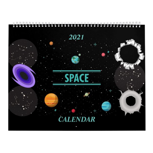 Customizable Space Calendar (Cover)