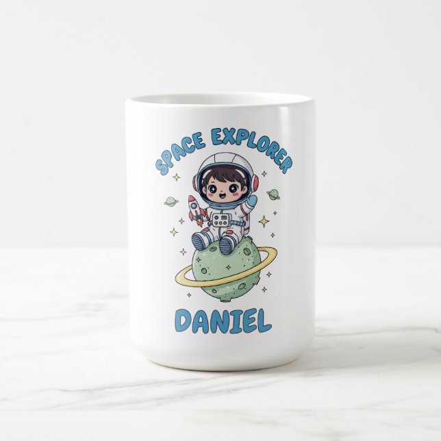 Customizable Space Explorer Kawaii Coffee Mug (Center)