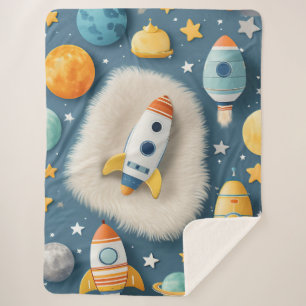 Customizable Space for Baby Sherpa Blanket
