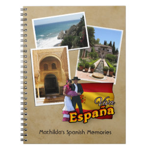 Customizable Spain Notebook