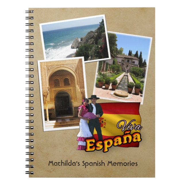 Customizable Spain Notebook (Front)