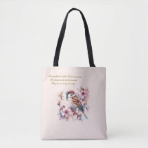 Customizable Sparrow Bible Verse Blush Pink