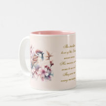 Customizable Sparrow Bible Verse Blush Pink