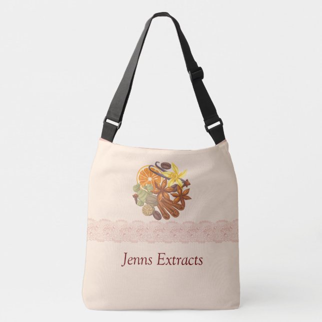 Customizable Spices and Seasonings and Extracts  Crossbody Bag (Front)