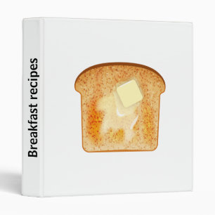 Customizable spine text - Butter on toast Binder
