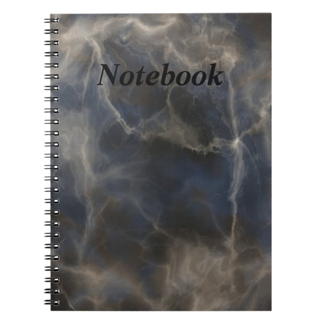 Customizable Spiral Notebook with Your Best Black  (Front)