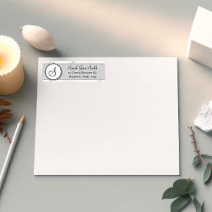 Customizable Split Monogram Seal Template