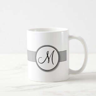 Customizable Split Monogram Seal Template Coffee Mug