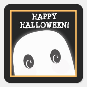 Customizable Spooky Ghost Halloween Sticker