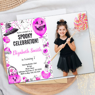 Customizable Spooky Party Invitations for Kids