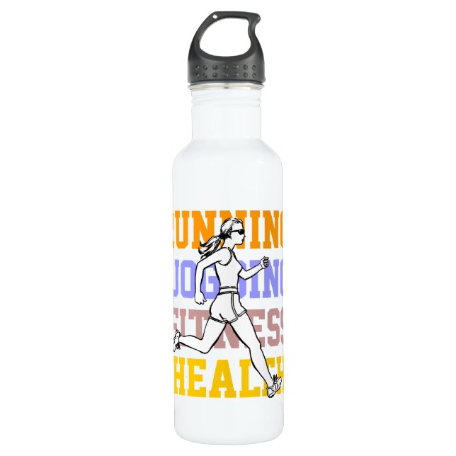 Customizable Sport and Fitness 710 Ml Water Bottle (Front)