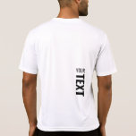 Customizable Sport Back Print Template Mens Modern T-Shirt<br><div class="desc">Add Your Text Here Modern Back Design Print Template Mens Sport-Tek Competitor Activewear White T-Shirt.</div>