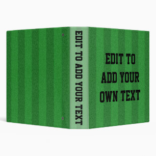 Customizable Sports Field Binder Photo Album