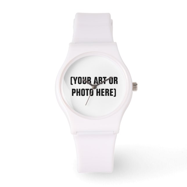 Customizable Sporty Watch (White) (Front)